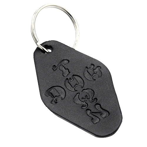 ドッグタウンスケーツ クロスレター レザーキーチェーン / DTS Cross Keychain