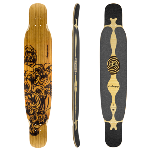 Loaded Boards Bhangra Bamboo Longboard Skateboard Deck Action ...