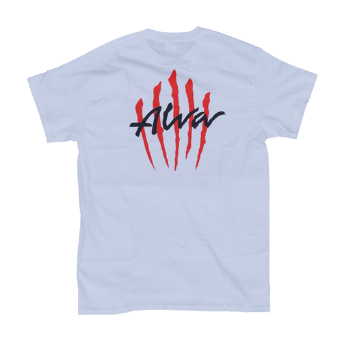 アルバ スクラッチロゴ Tシャツ ホワイト /  ALVA Scratch T-shirt wht