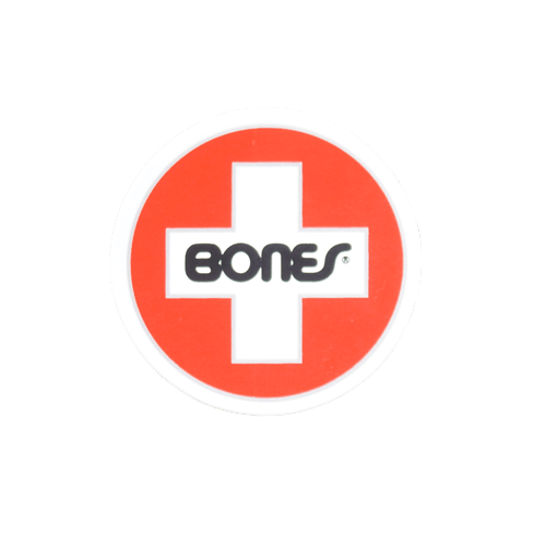 ボーンズステッカー スイスサークル 1.75インチ / Bones Sticker Swiss C.