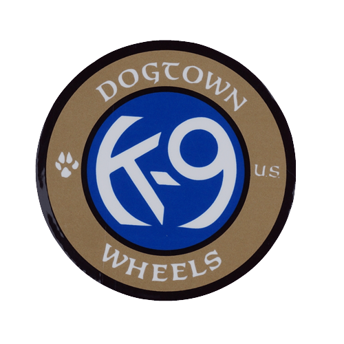 ドッグタウンスケートボード K9ウィールステッカー ゴールドブルー / DTS K9 sticker