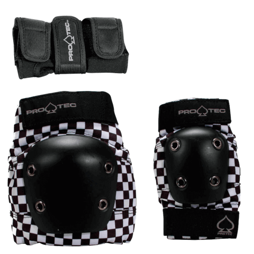プロテックプロテクター ジュニア3点セット S チェッカー / Protec Jr 3 pack