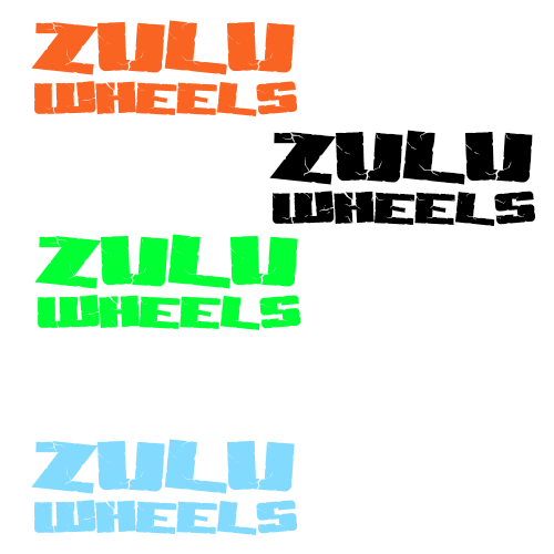 ズールーウィール ズールー2 カッティングステッカー12cm / Zulu Wheels Decal