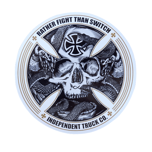 インディペンデント ステッカー FTR スカル / Indy sticker FTR Skull