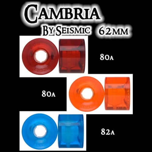 サイズミックウィール カンブリア 80A 62mm Red / Seismic