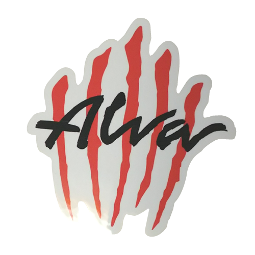 アルバスケーツ スクラッチロゴ ステッカー / ALVA Scratch Logo Sticker