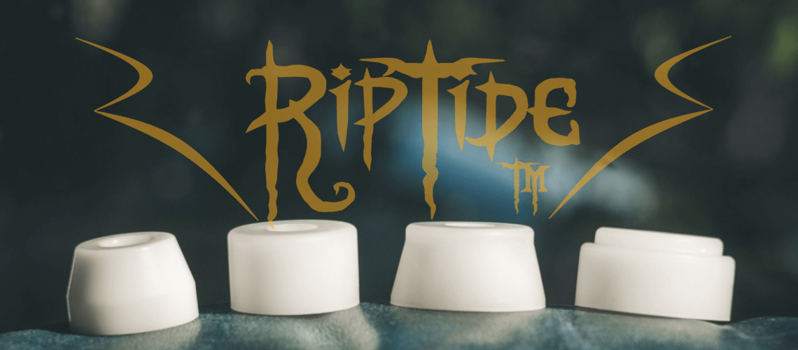 RipTideリップタイド　ブッシュはスケートボードのパーツ　乗り心地を左右　スケボーのトラックに